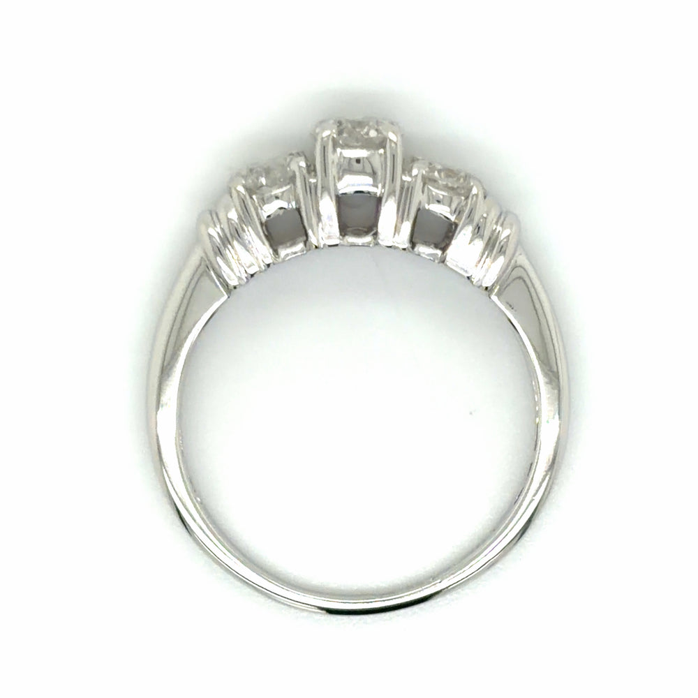 Estate size 7 3-Stone Anniversary Band
