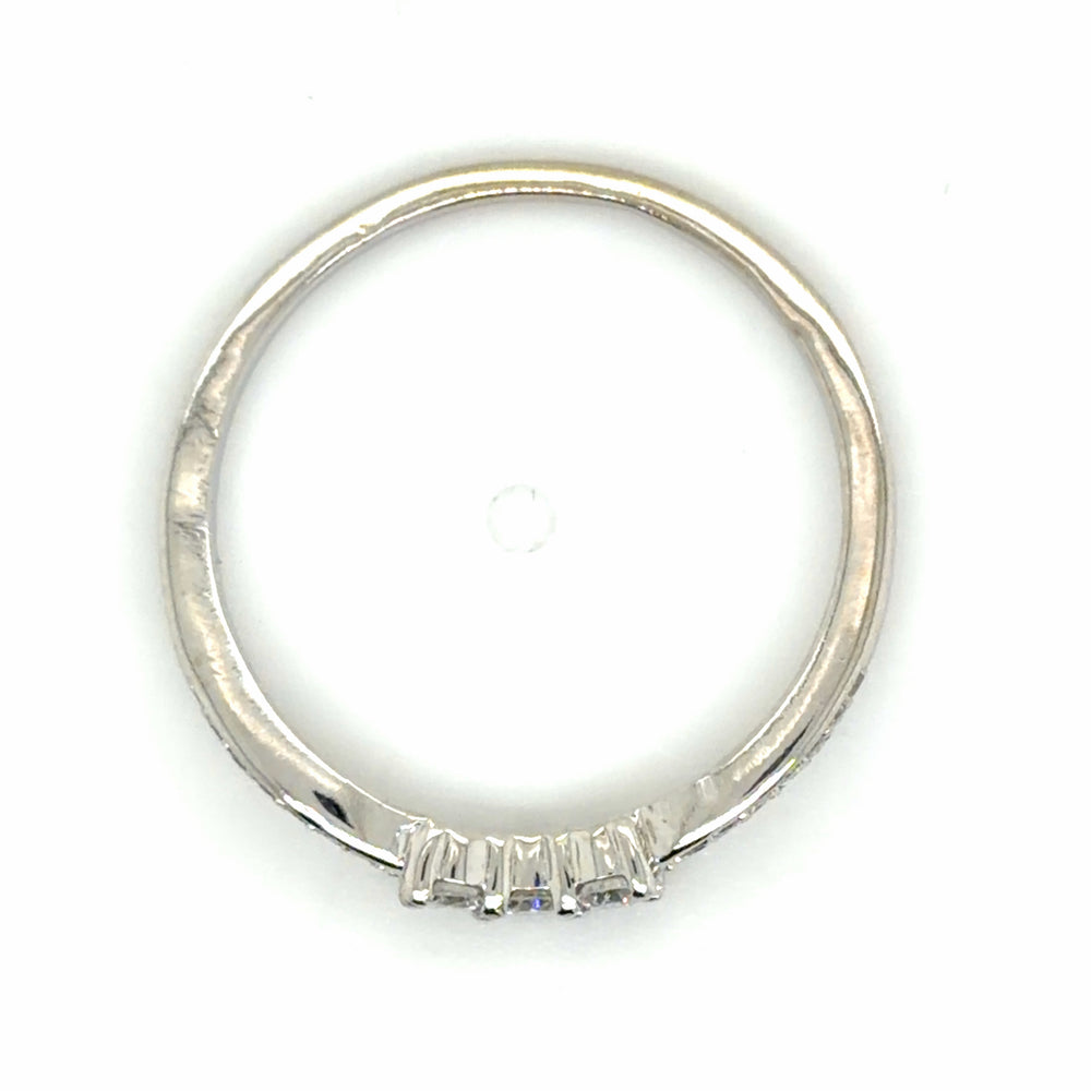 Estate Diamond Curved Wedding Band