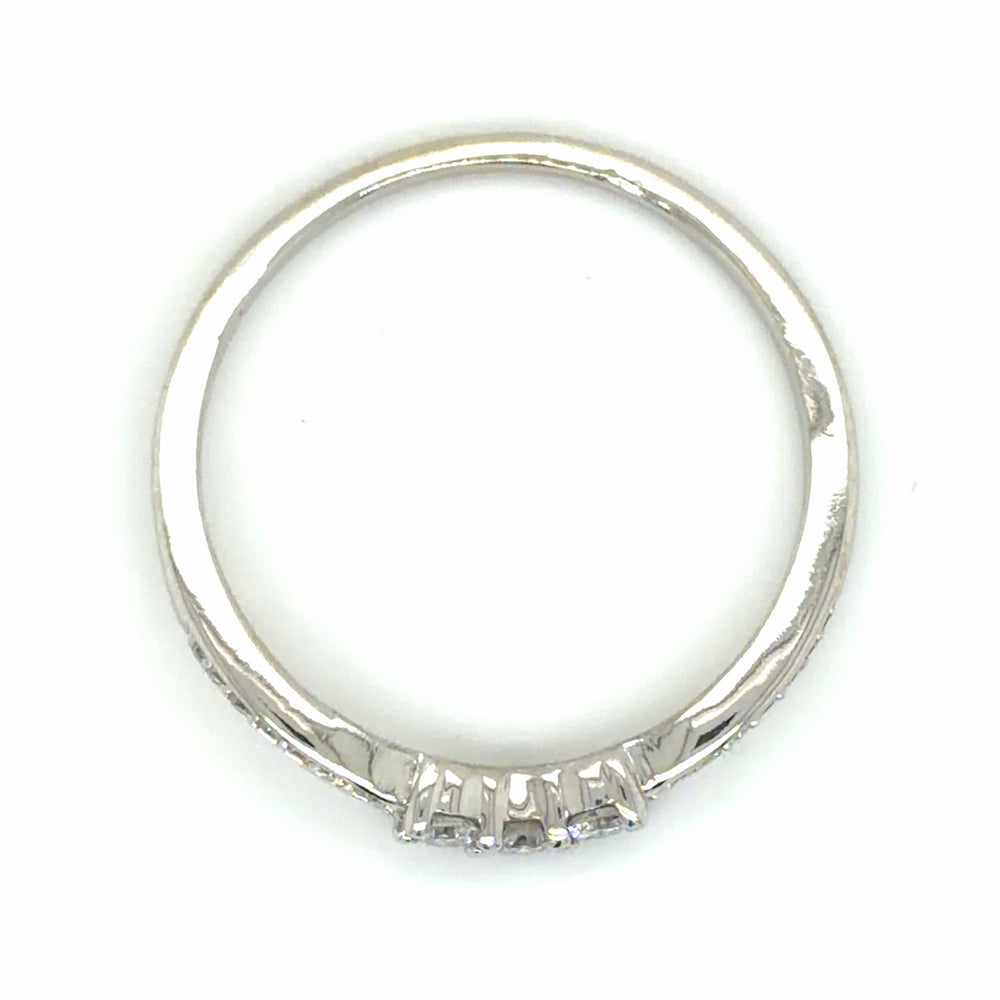 Estate Diamond Curved Wedding Band