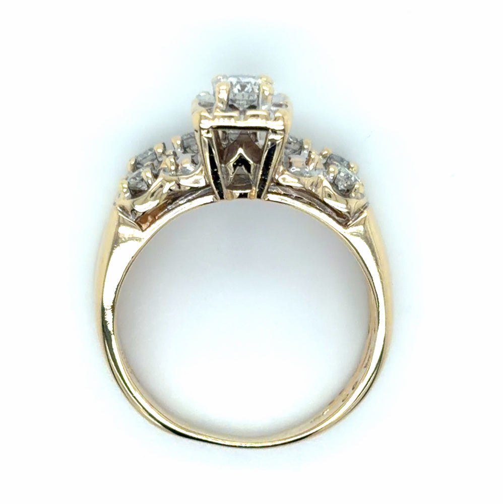 Estate 0.46cttw Diamond Vintage Wedding Set
