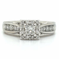 Estate Princess Cut Diamond Engagement Ring