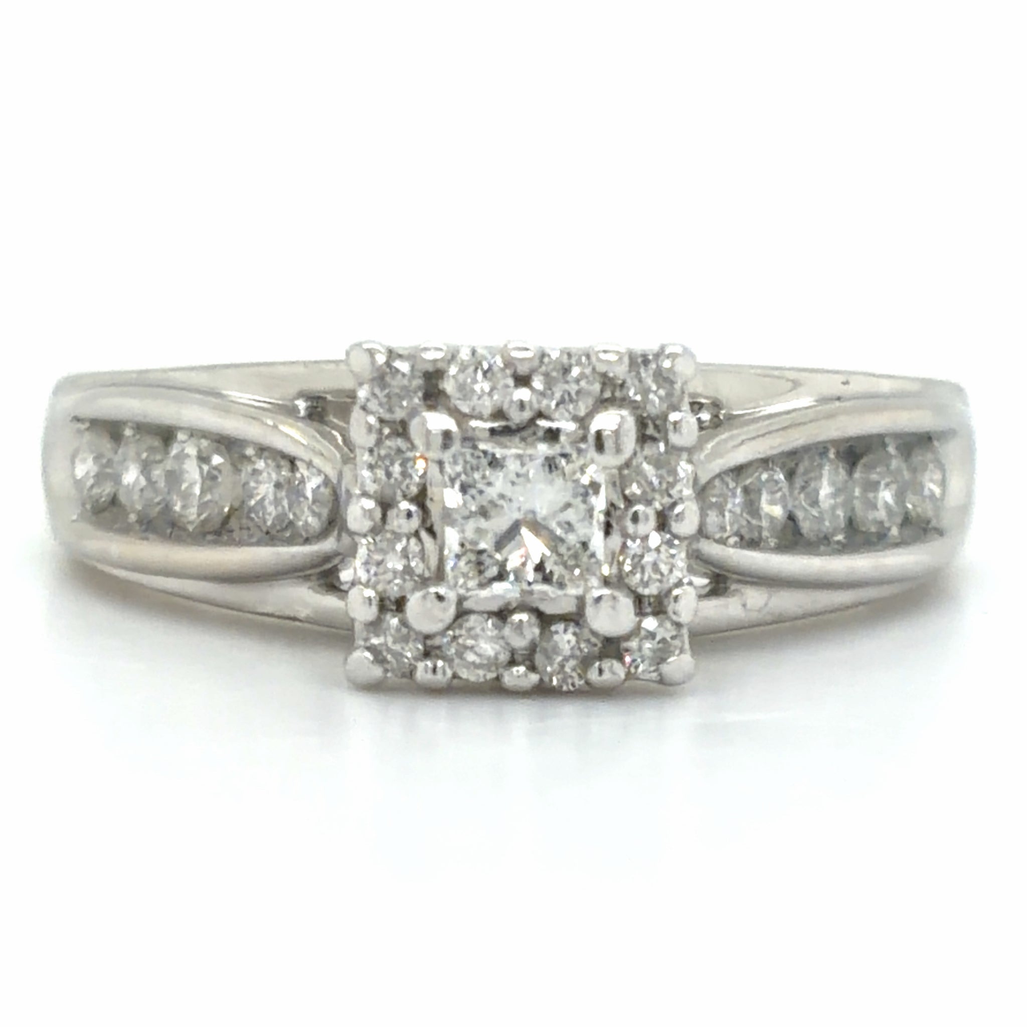 Estate Princess Cut Diamond Engagement Ring
