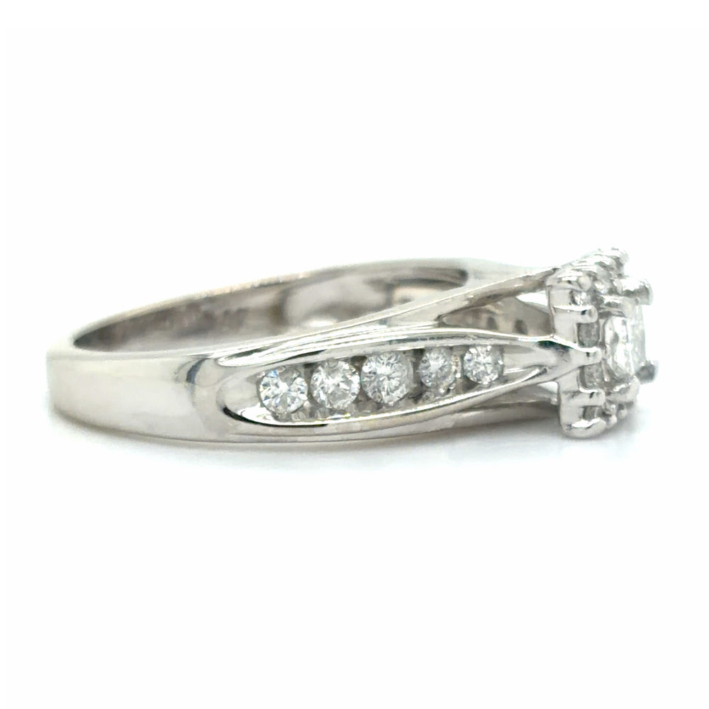 Estate Princess Cut Diamond Engagement Ring