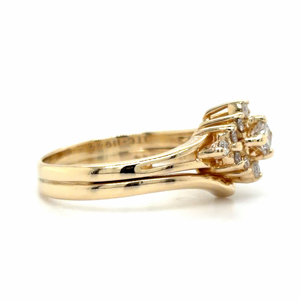Estate 0.26cttw Diamond Wedding Set