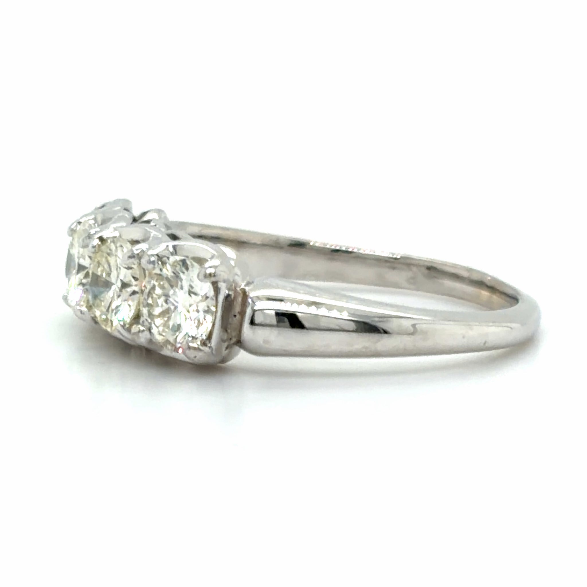 Estate Vintage Style 4-Stone Wedding Band