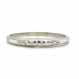Estate Diamond Cut Vintage Wedding Band
