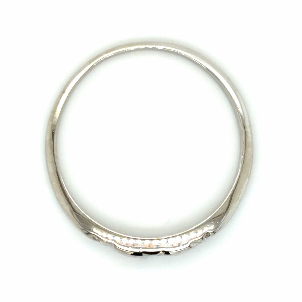 Estate size 10 Diamond Cut Vintage Wedding Band