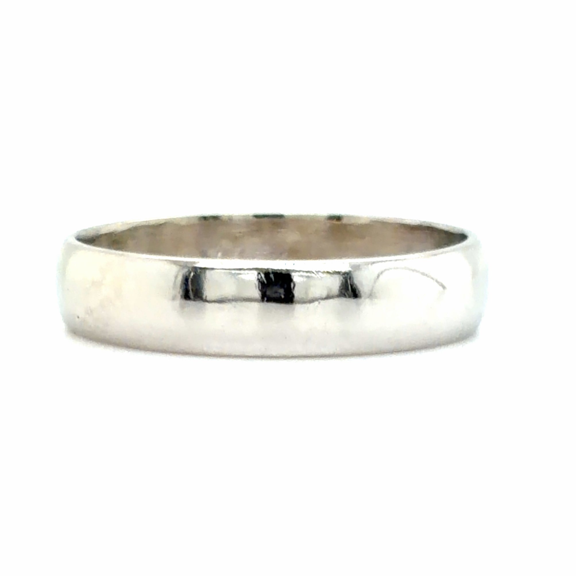 Estate 4mm White Gold Wedding Band