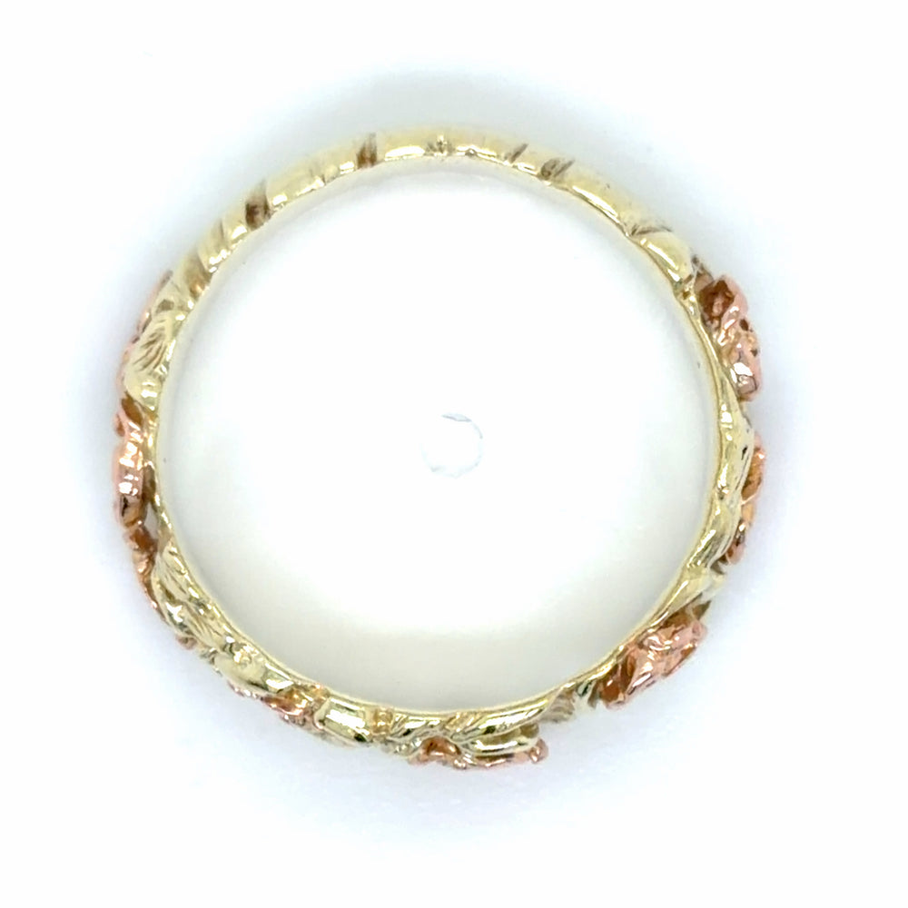 Estate size 5.5 Rose Design Wedding Band