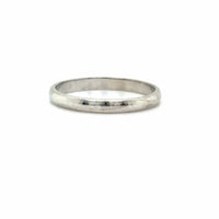 Estate 2mm White Gold Band