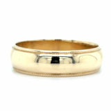 Estate 6mm Milgrain Edged Wedding Band