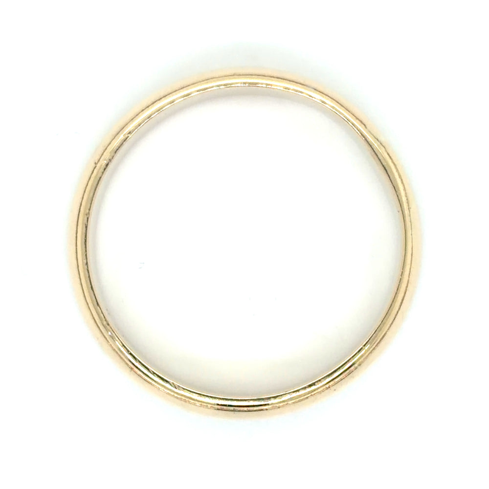 Estate size 9.5 Milgrain Edged Wedding Band