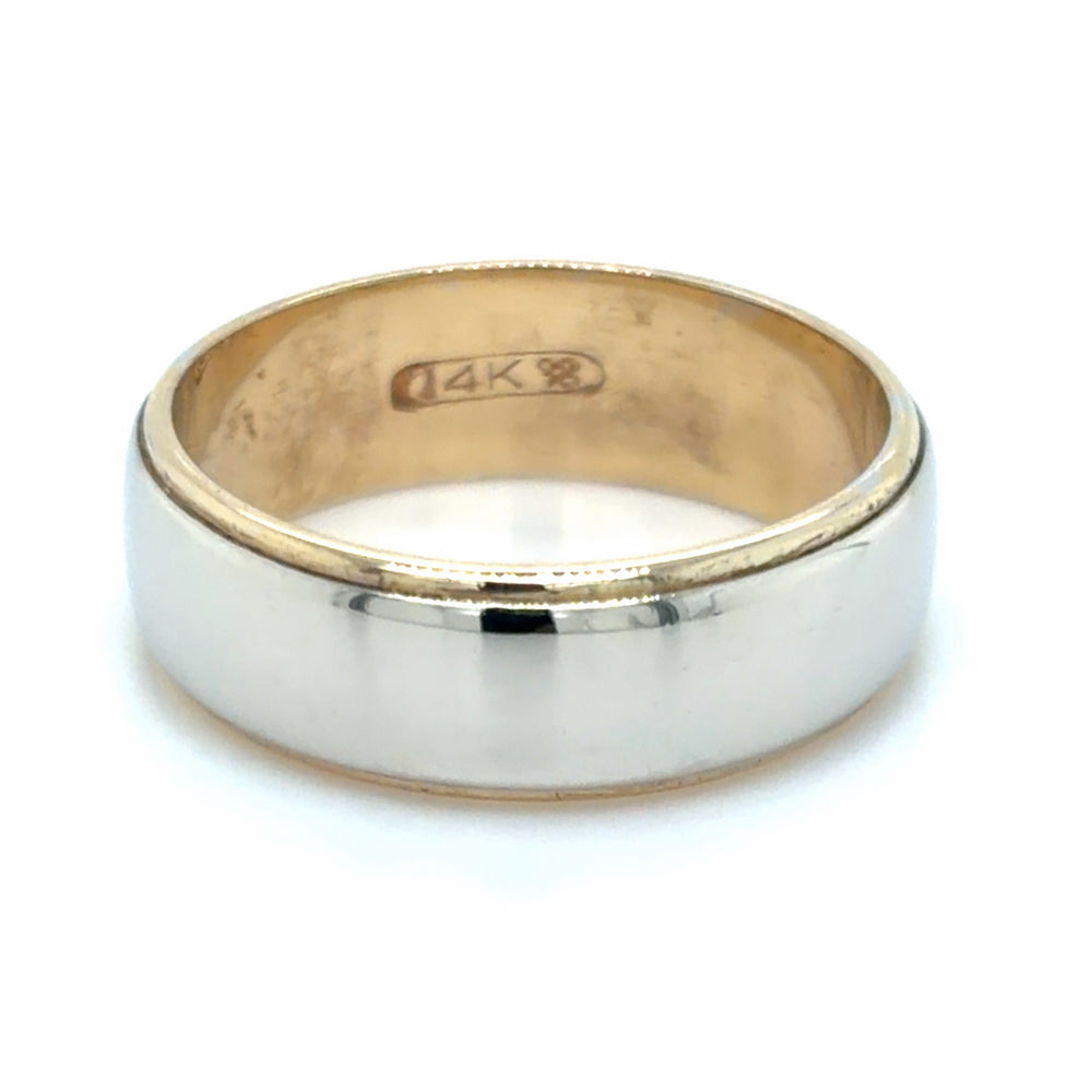 Estate size 6 Two-Tone Wedding Band