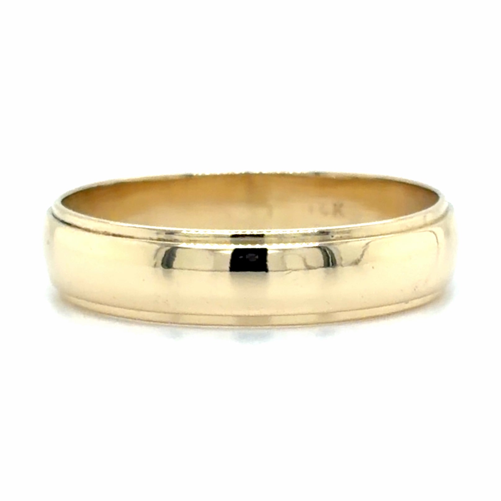 Estate size 9.5 Step Edge Wedding Band