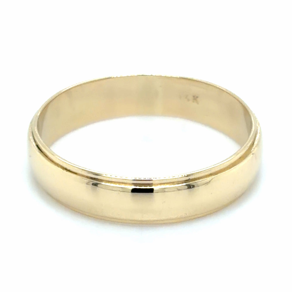 Estate size 9.5 Step Edge Wedding Band