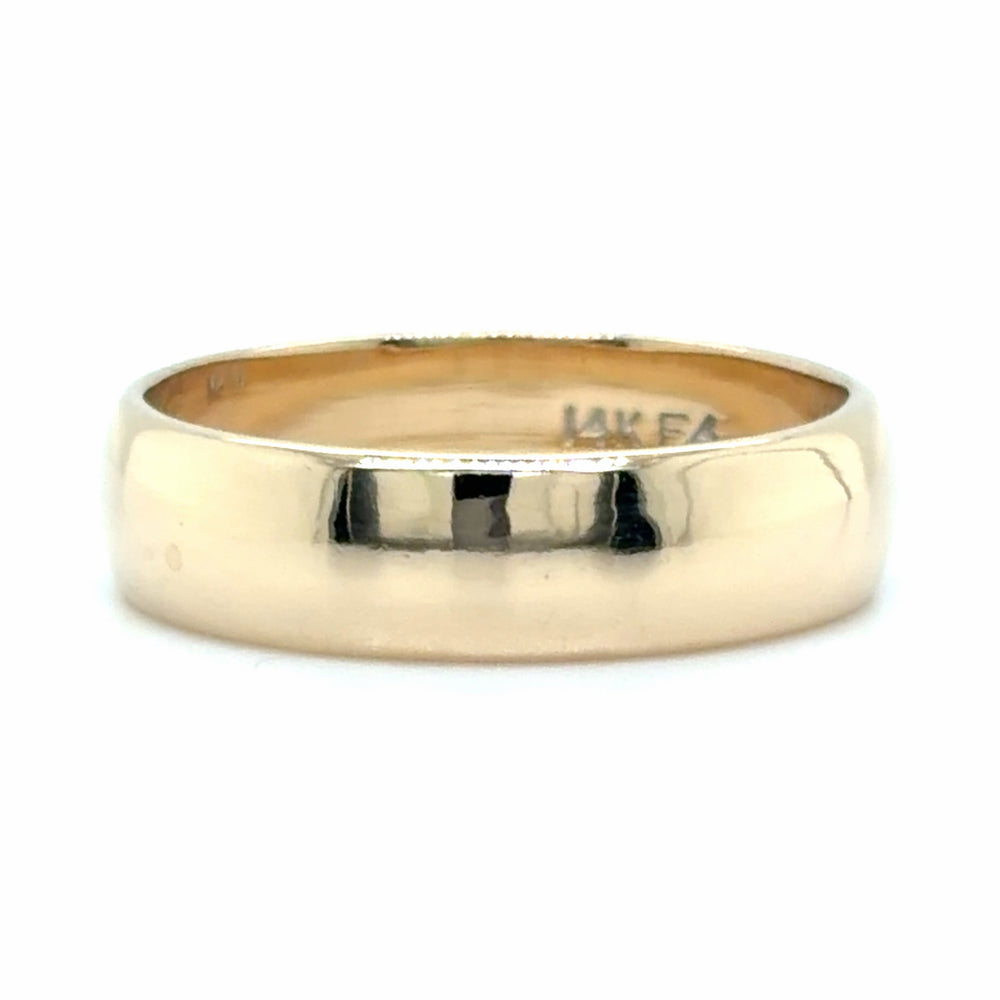 Estate size 6 Domed Wedding Band