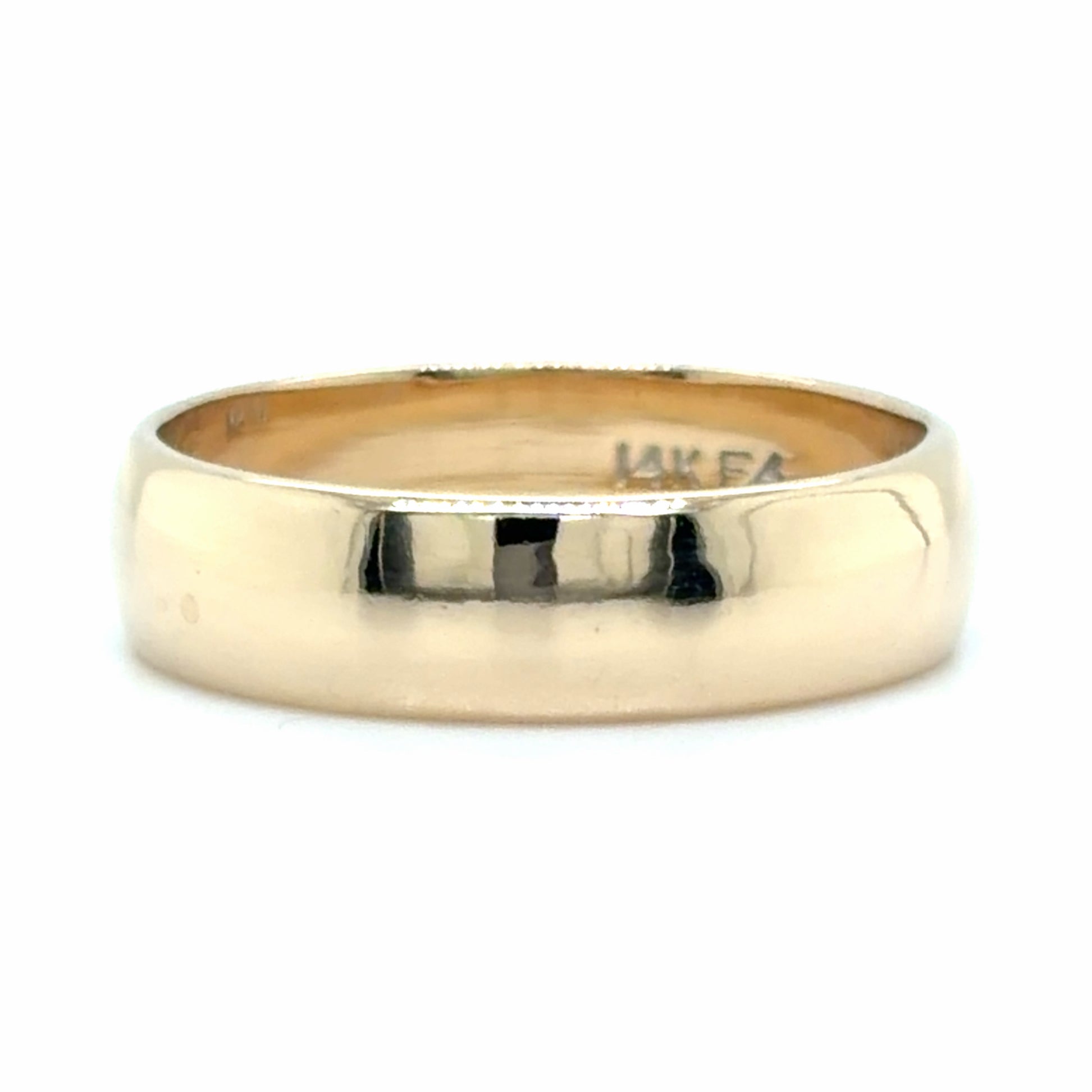 Estate size 6 Domed Wedding Band