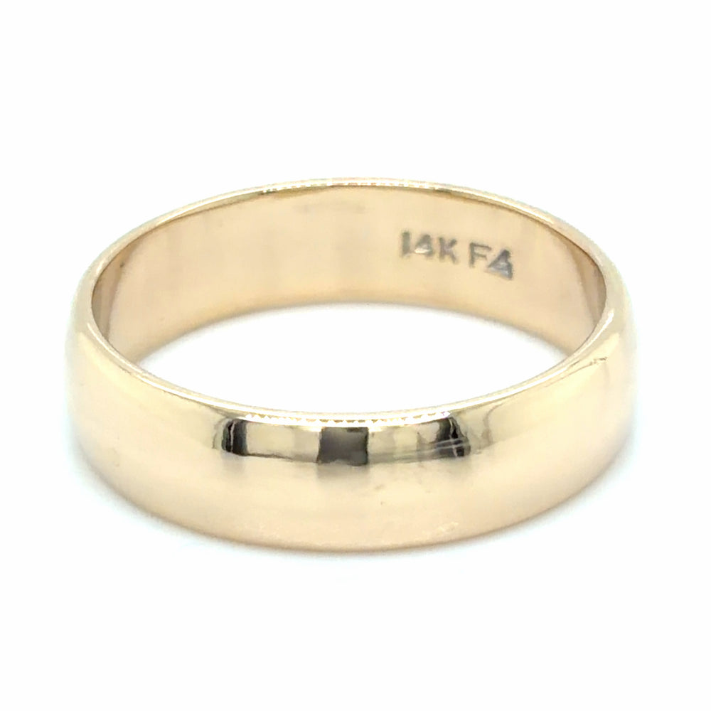 Estate size 6 Domed Wedding Band