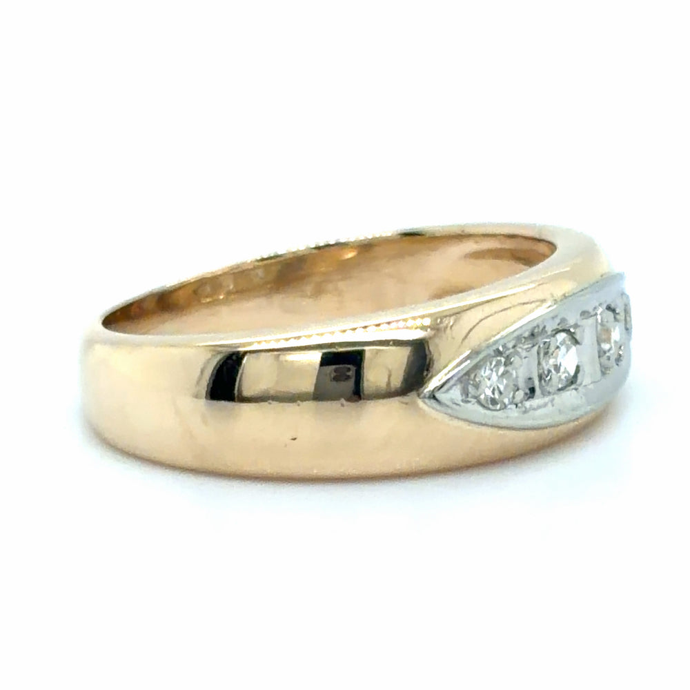 Estate size 6 Single Cut Diamond Band