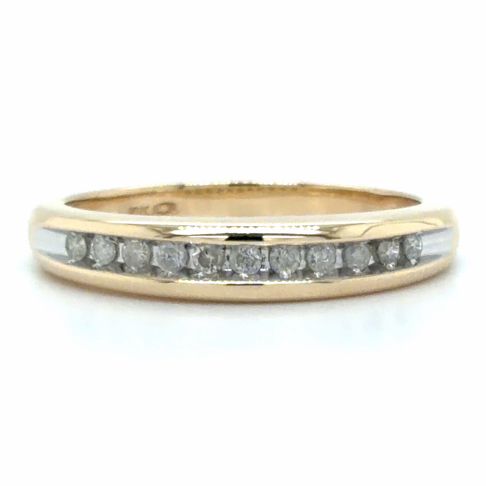 Estate size 7 Channel Set Diamond Band