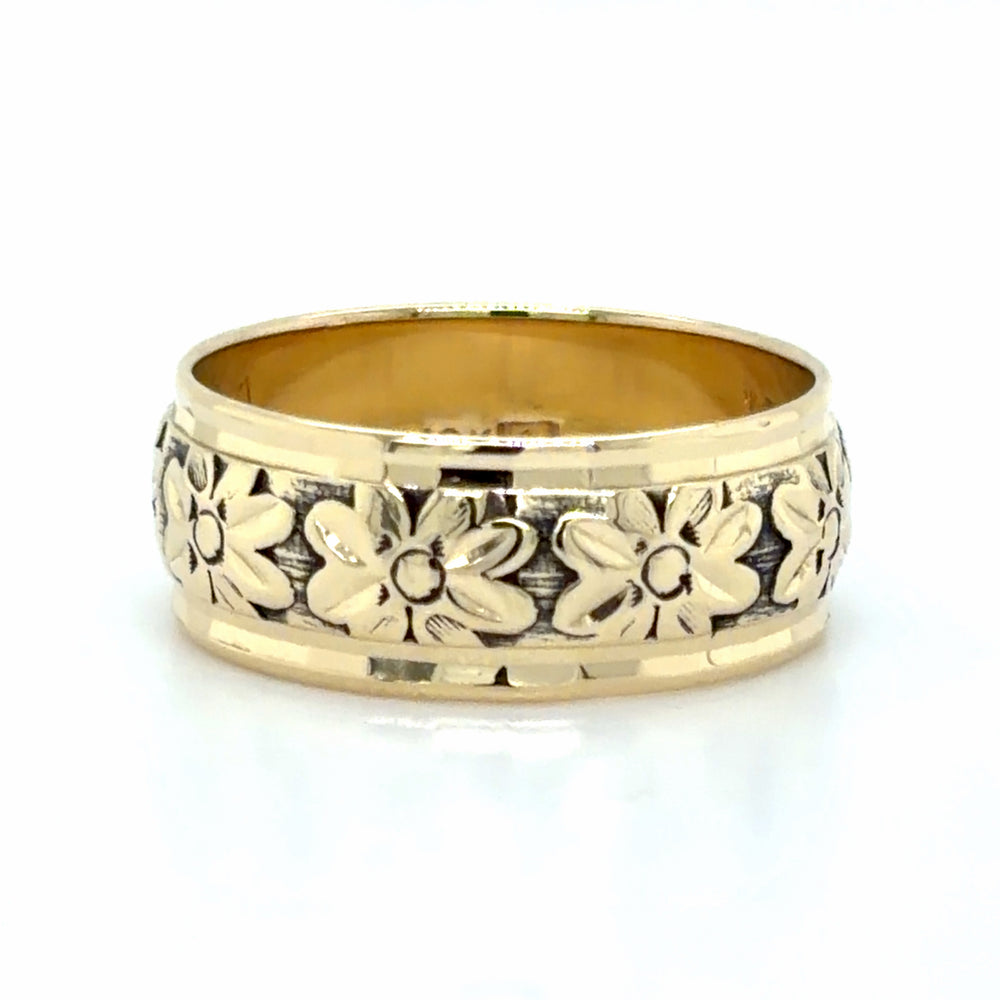 Estate size 6 Forget Me Not Wedding Band