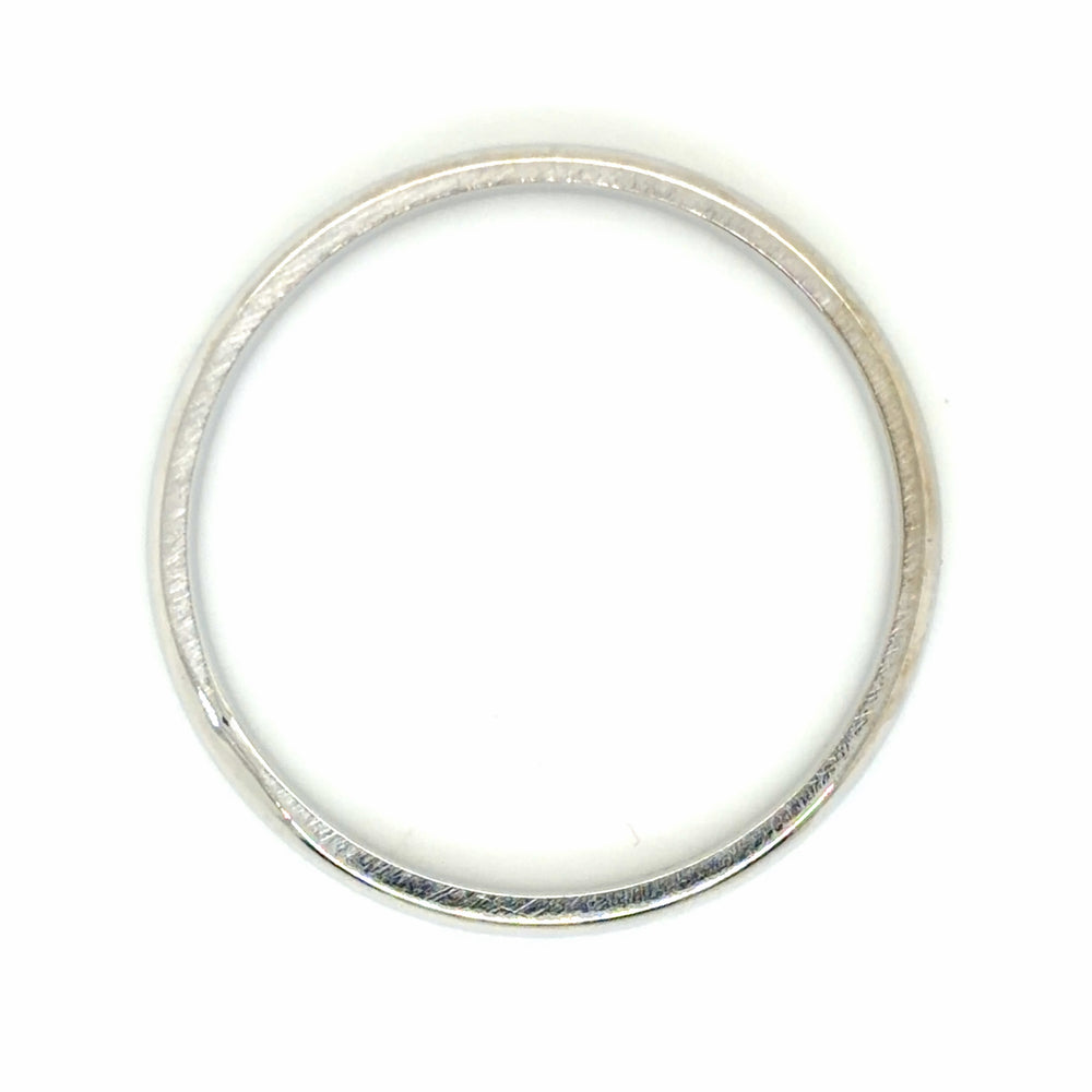 Estate size 10 White Gold Wedding Band