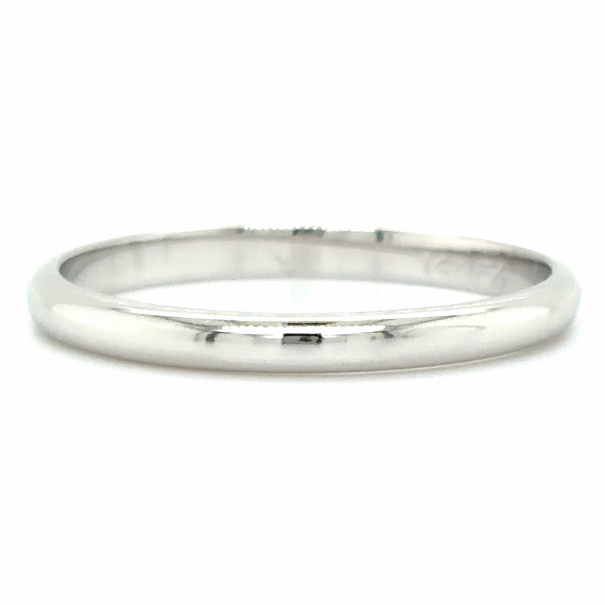 Estate size 8 White Gold Band