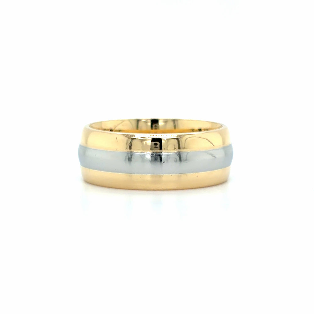 Estate 18K Gold & Platinum Wedding Band