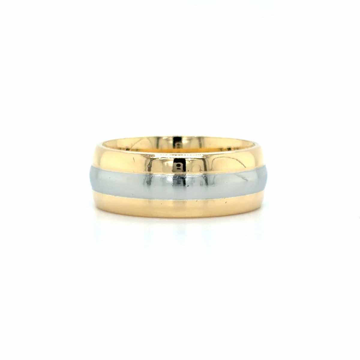 Estate 18K Gold & Platinum Wedding Band