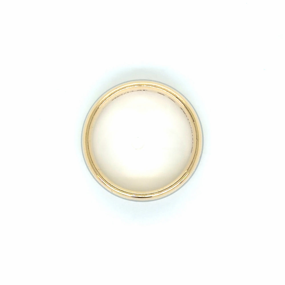 Estate 18K Gold & Platinum Wedding Band