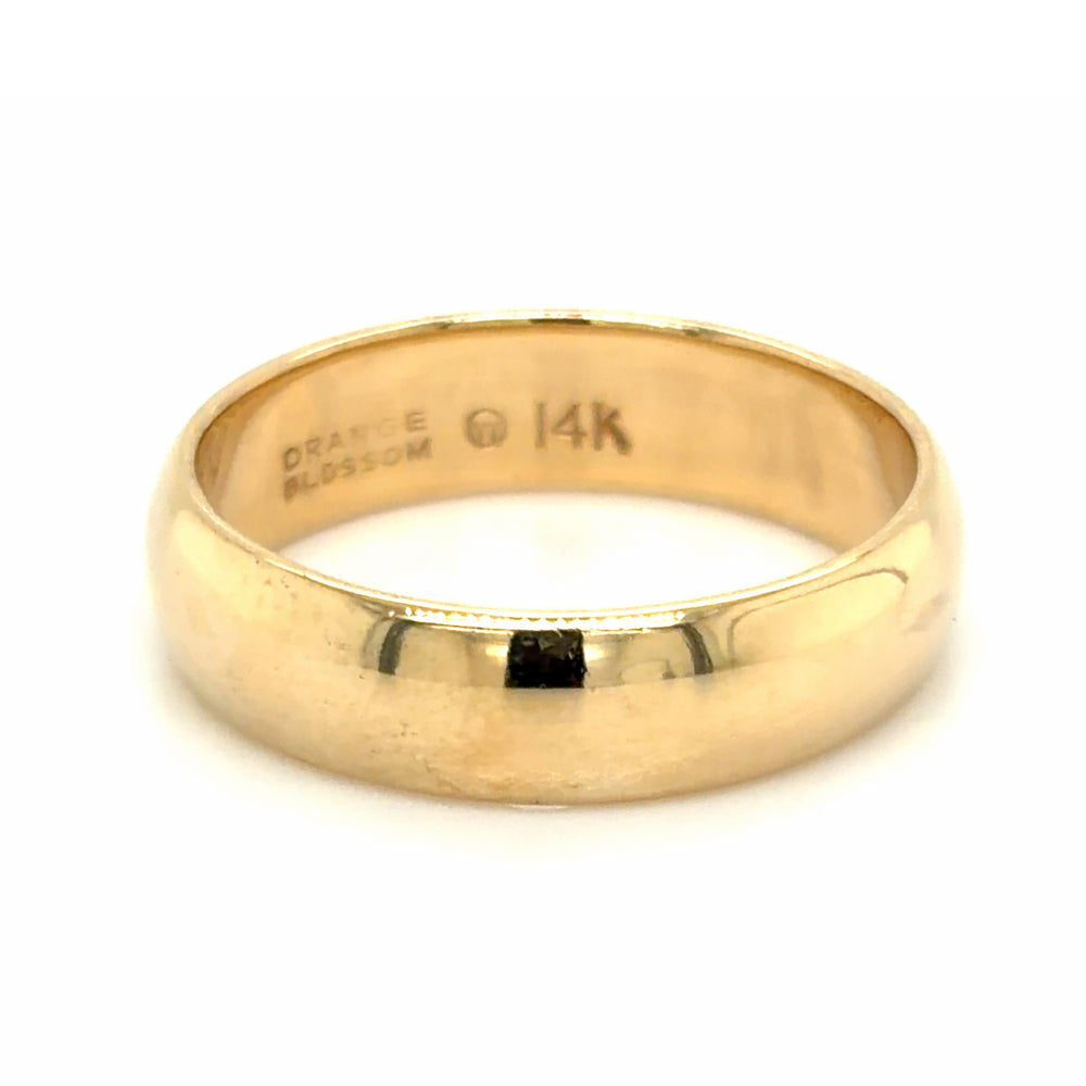 Estate size 5.75 Gold Wedding Band