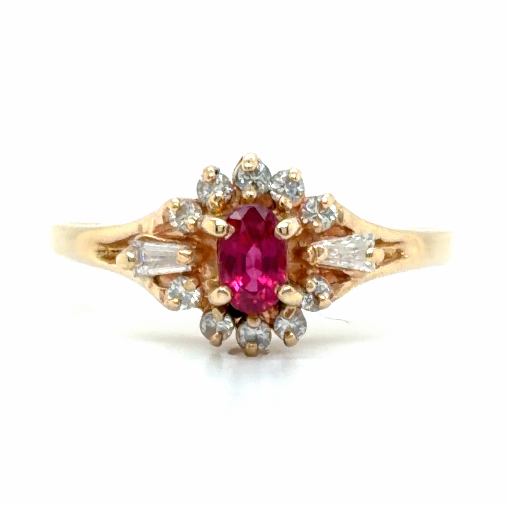 Estate Ruby & Diamond Fashion Ring