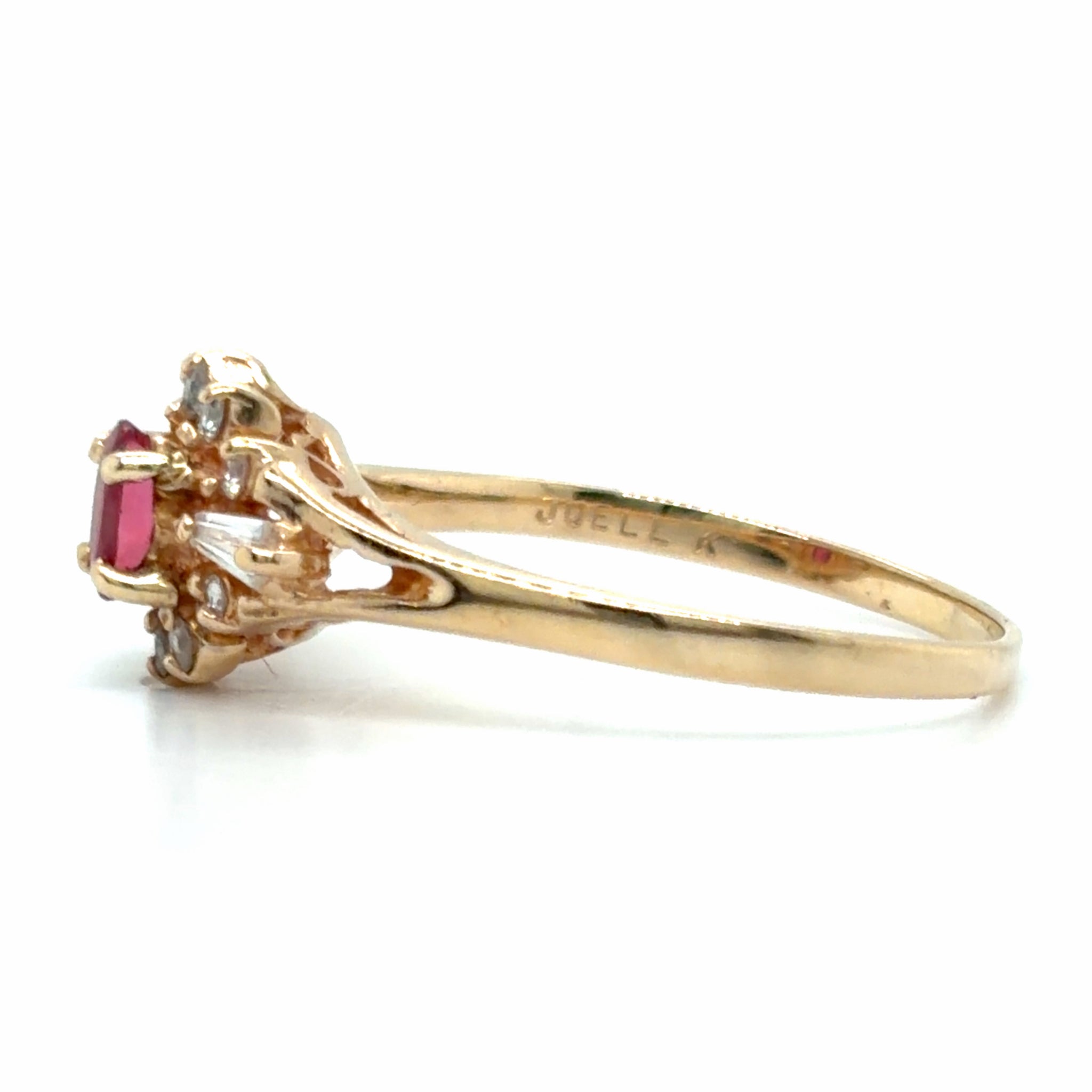 Estate Ruby & Diamond Fashion Ring