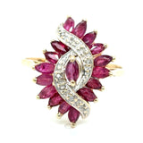 Estate Ruby & Diamond Fashion Ring