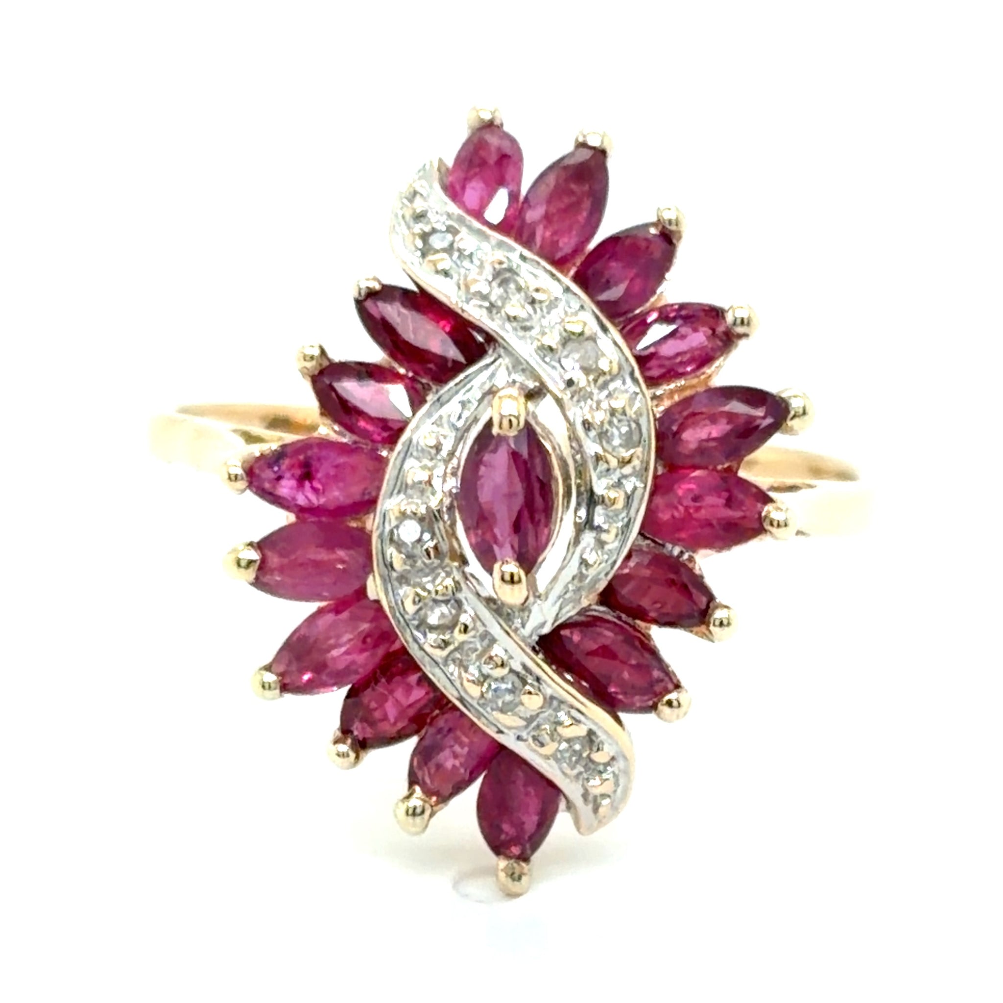 Estate Ruby & Diamond Fashion Ring