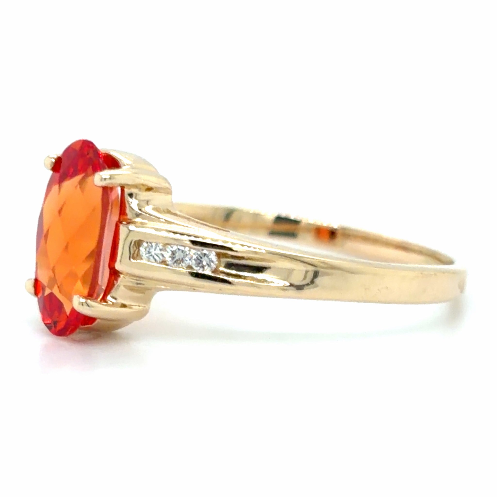 Estate Created Padparadscha Sapphire Ring