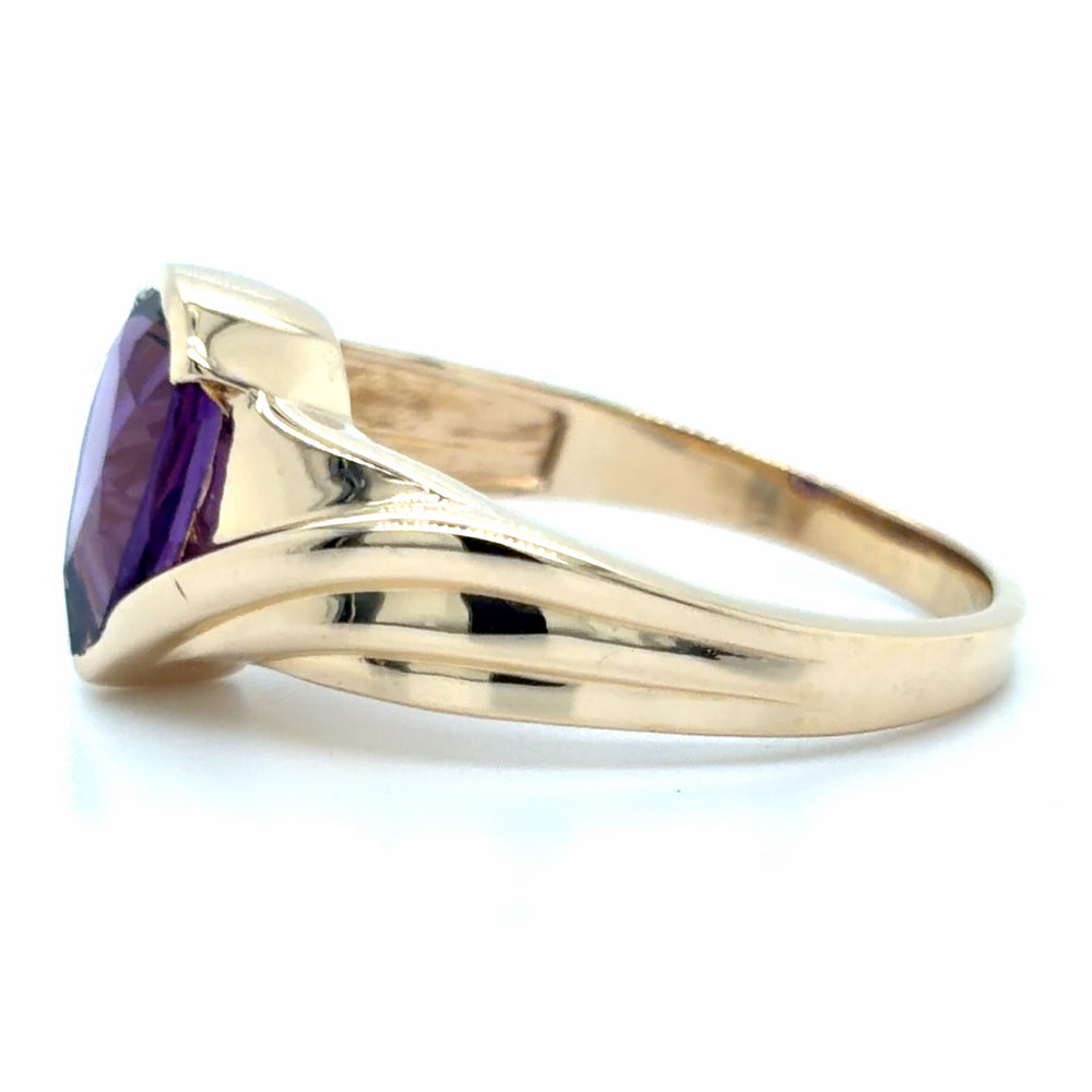 Estate Pear Shaped Amethyst Ring