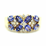 Estate Tanzanite & Diamond Fashion Ring