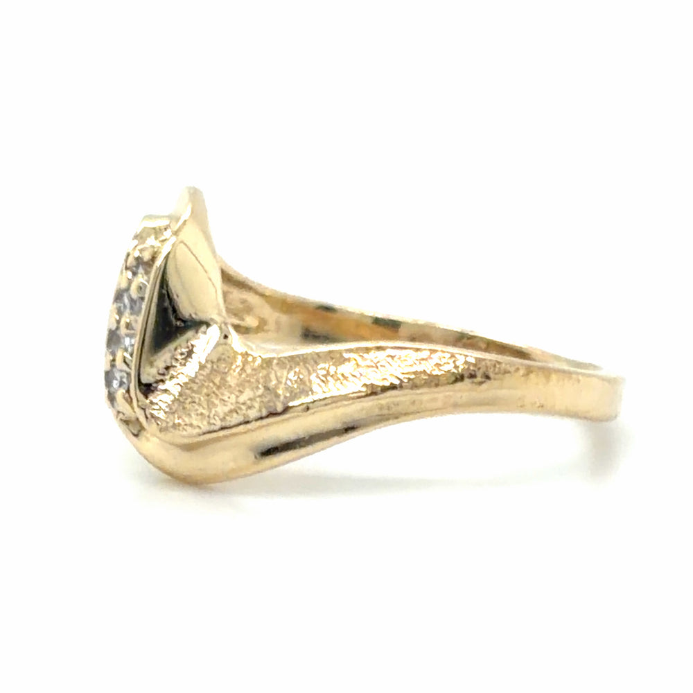 Estate 0.02cttw Diamond Bypass Ring