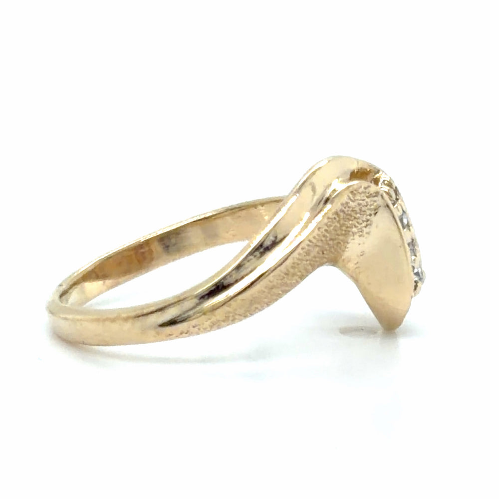 Estate 0.02cttw Diamond Bypass Ring