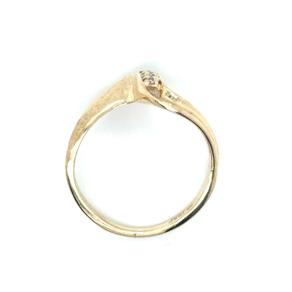 Estate 0.02cttw Diamond Bypass Ring