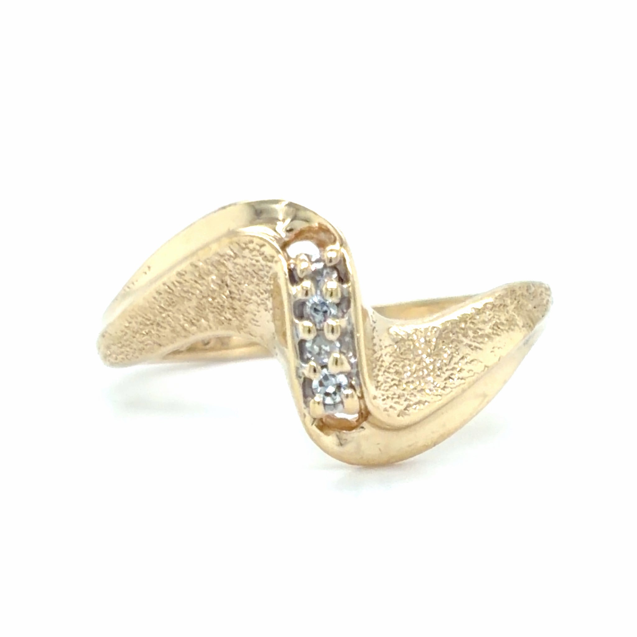 Estate 0.02cttw Diamond Bypass Ring