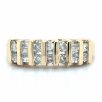 Estate 0.50cttw Diamond Bar Set Band