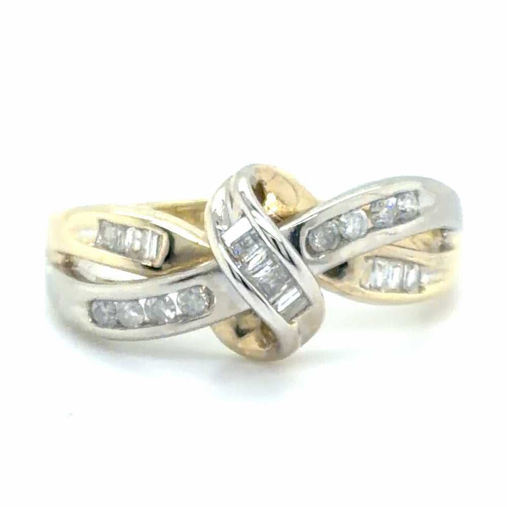 Estate Two-Tone Love Knot Band