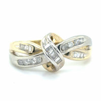 Estate Two-Tone Love Knot Band