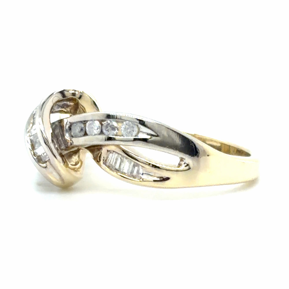Estate Two-Tone Love Knot Band
