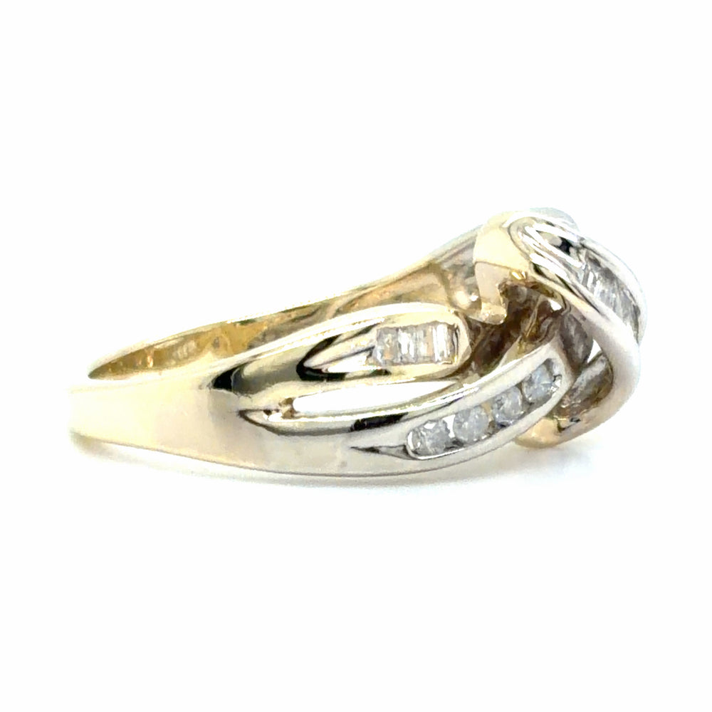 Estate Two-Tone Love Knot Band