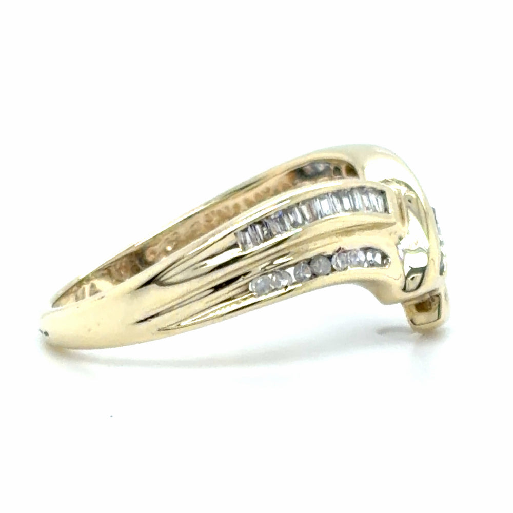 Estate Diamond V-Shaped Band