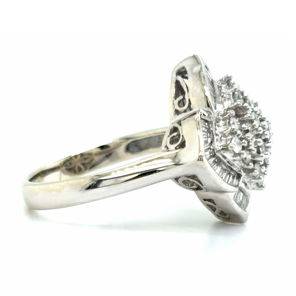 Estate Diamond Quatrefoil Cocktail Ring