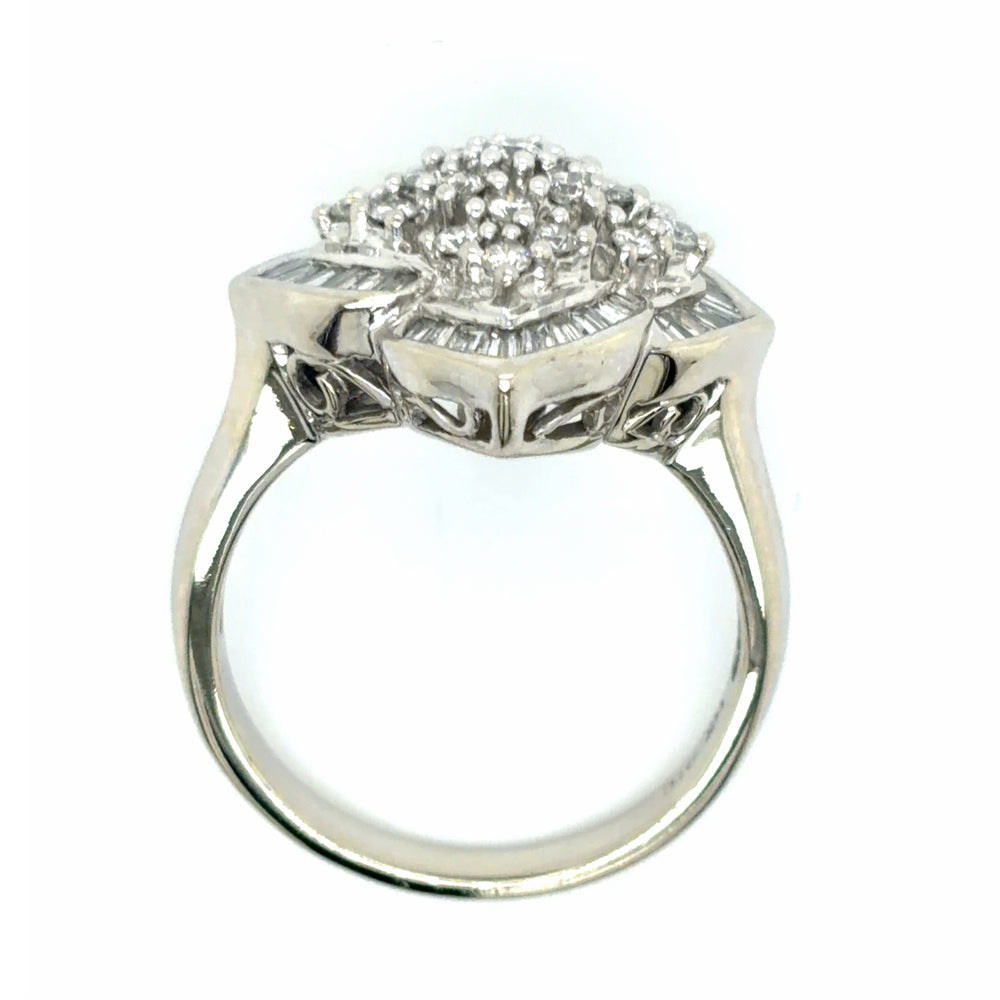 Estate Diamond Quatrefoil Cocktail Ring